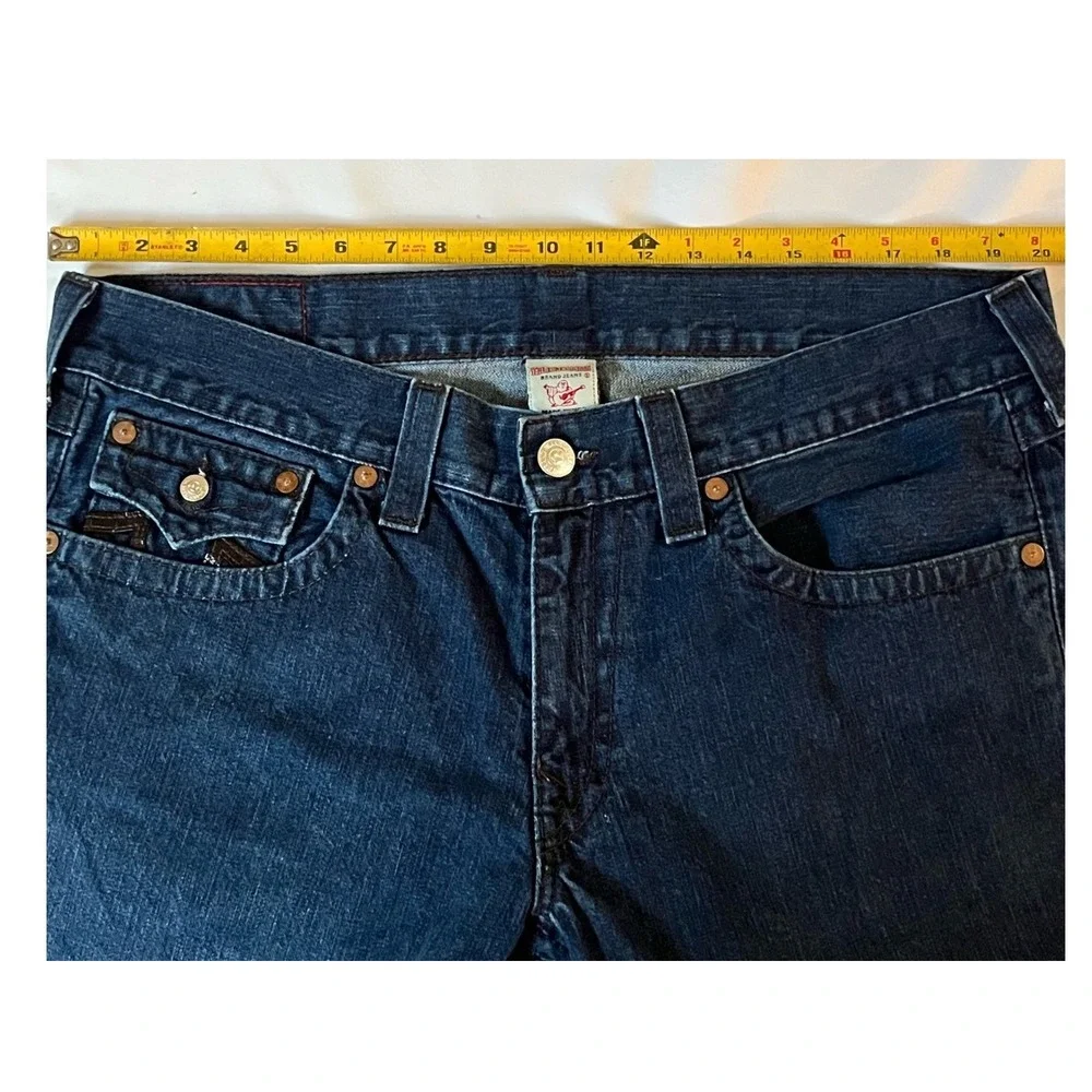 True religion Ricky jeans denim vintage 24–859 LX 603336 embellished men 38 flap